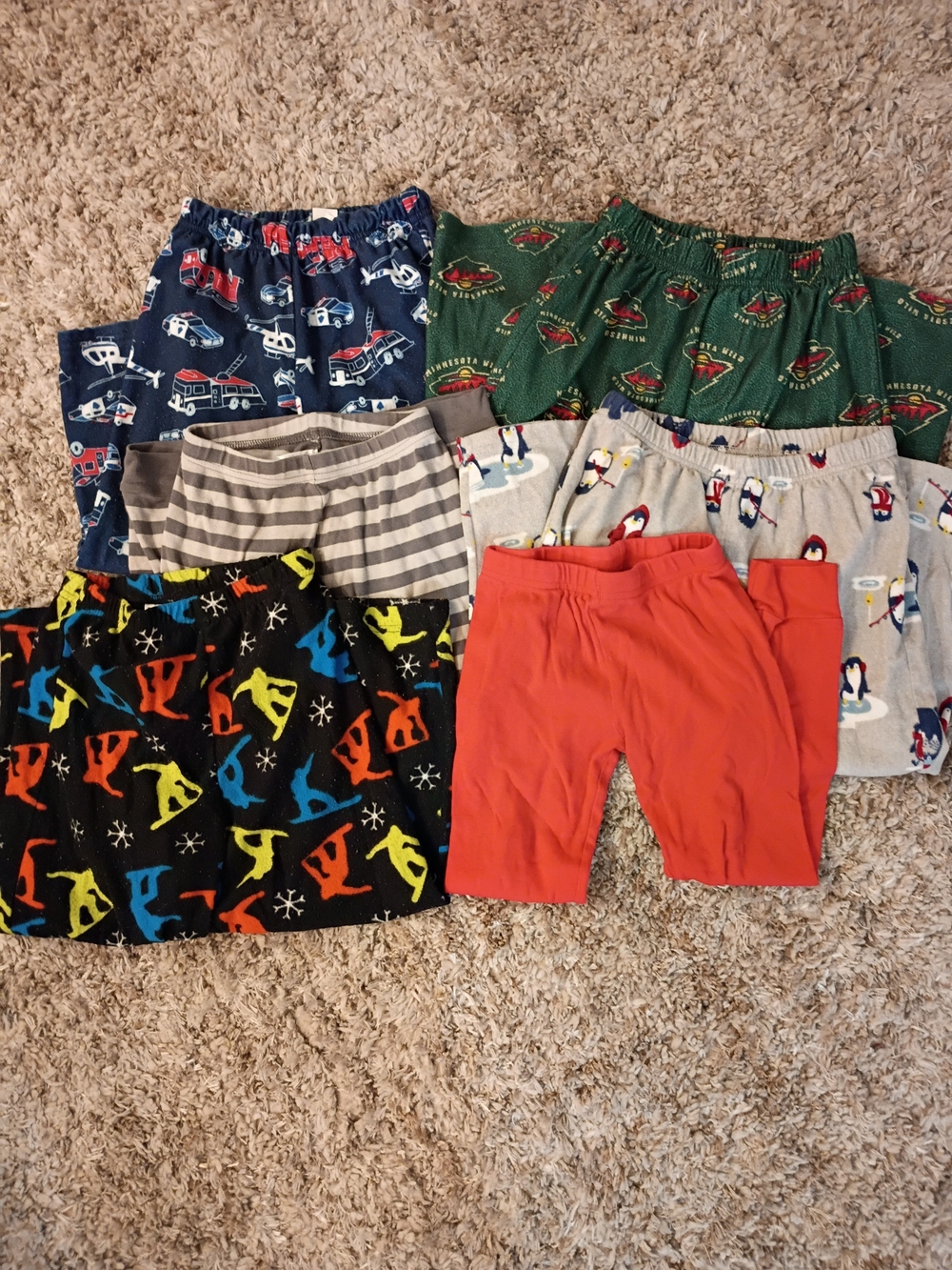 Boys Pajama Pants Bundle Size 5T